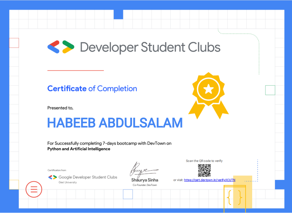 Certificate 2